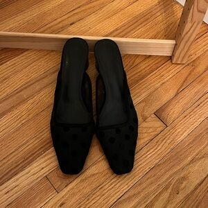 Asos Black Polka Dots Mules